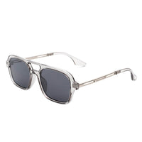 Cramilo Eyewear Sunglasses Gray Candorae - Retro Square Brow-Bar Fashion Aviator Style Vintage Sunglasses
