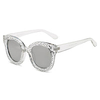 Cramilo Eyewear Sunglasses Gray DOSWELL | Women Fashion Oversize Round Sunglasses