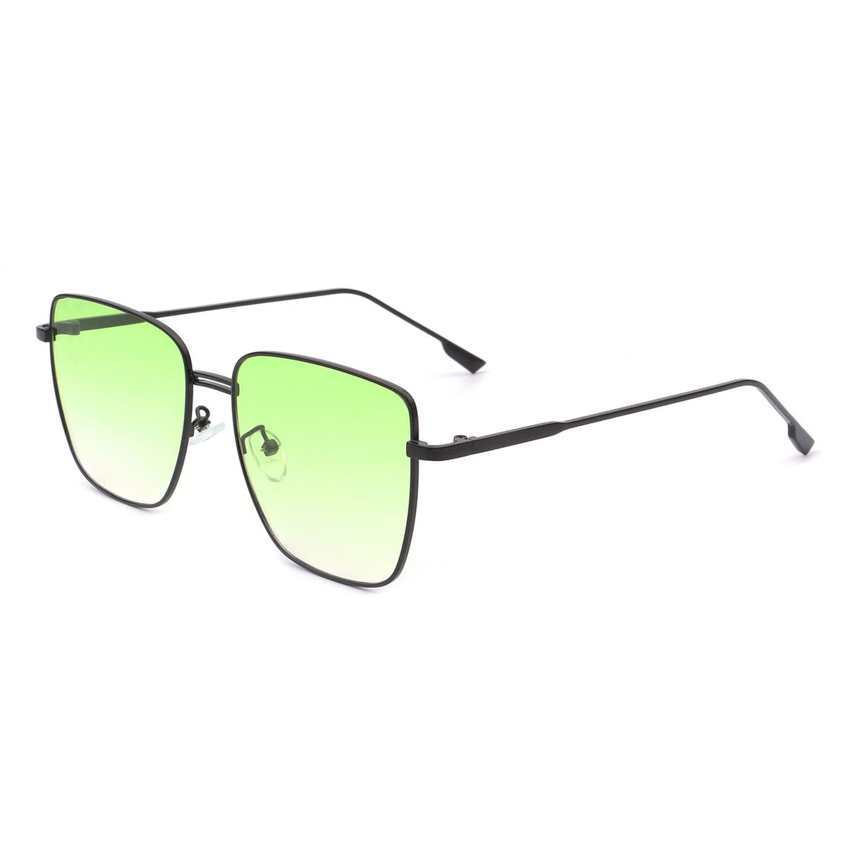 Cramilo Eyewear Sunglasses Green Eskuitan | Women Square Metal Oversize Fashion Sunglasses