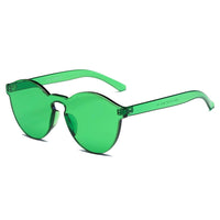 Cramilo Eyewear Sunglasses Green FARGO | Hipster Translucent Unisex Monochromatic Candy Colorful Lenses Sunglasses