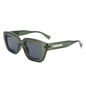 Cramilo Eyewear Sunglasses Green Moonluxe - Classic Square Retro Tinted Fashion Sunglasses