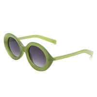 Cramilo Eyewear Sunglasses Green Talyn - Round Retro Fashion Vintage Inspired Oval Sunglasses