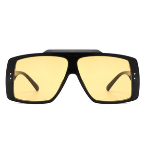 Cramilo Eyewear Sunglasses Halia - Square Retro Flat Top Vintage Inspired Fashion Sunglasses