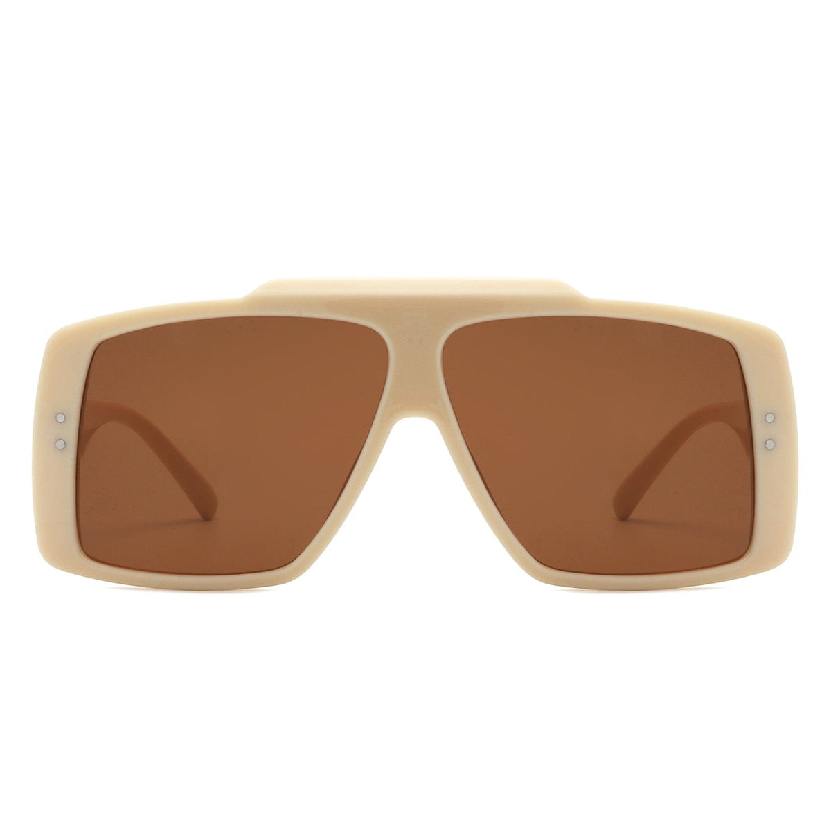 Cramilo Eyewear Sunglasses Halia - Square Retro Flat Top Vintage Inspired Fashion Sunglasses