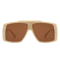 Cramilo Eyewear Sunglasses Halia - Square Retro Flat Top Vintage Inspired Fashion Sunglasses