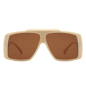 Cramilo Eyewear Sunglasses Halia - Square Retro Flat Top Vintage Inspired Fashion Sunglasses