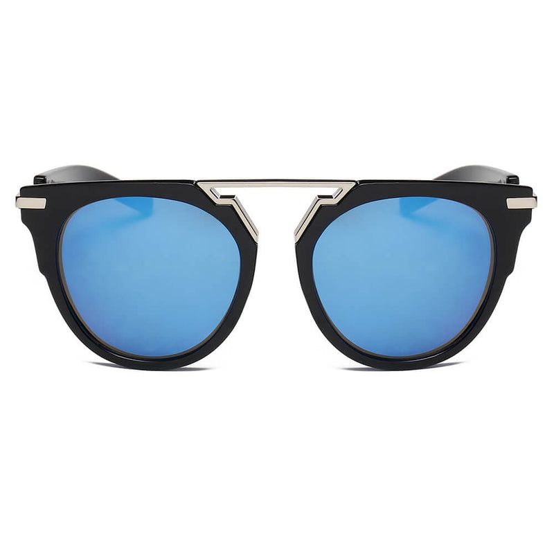 Cramilo Eyewear Sunglasses HANOVER | Unisex Fashion Brow-Bar Round Sunglasses