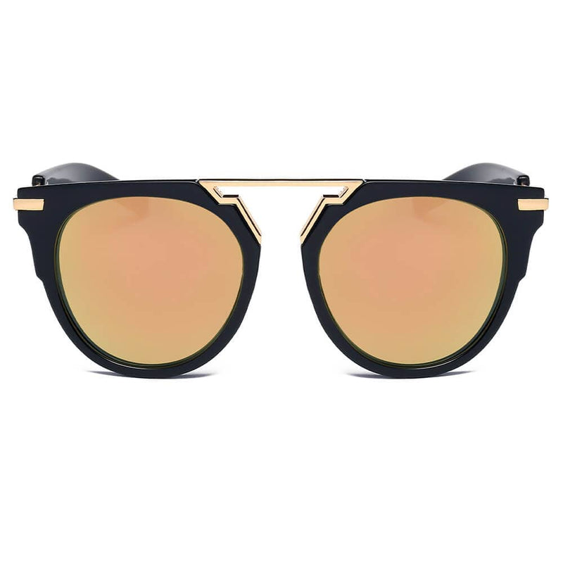 Cramilo Eyewear Sunglasses HANOVER | Unisex Fashion Brow-Bar Round Sunglasses