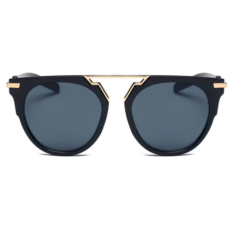 Cramilo Eyewear Sunglasses HANOVER | Unisex Fashion Brow-Bar Round Sunglasses