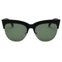 Cramilo Eyewear Sunglasses HENRIETTA | Women Half Frame Round Cat Eye Sunglasses