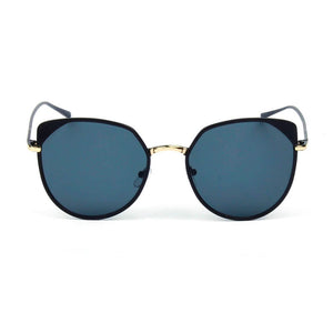 Cramilo Eyewear Sunglasses HERSHEY | Women's Flat Lens Metal Frame Cat Eye Sunglasses
