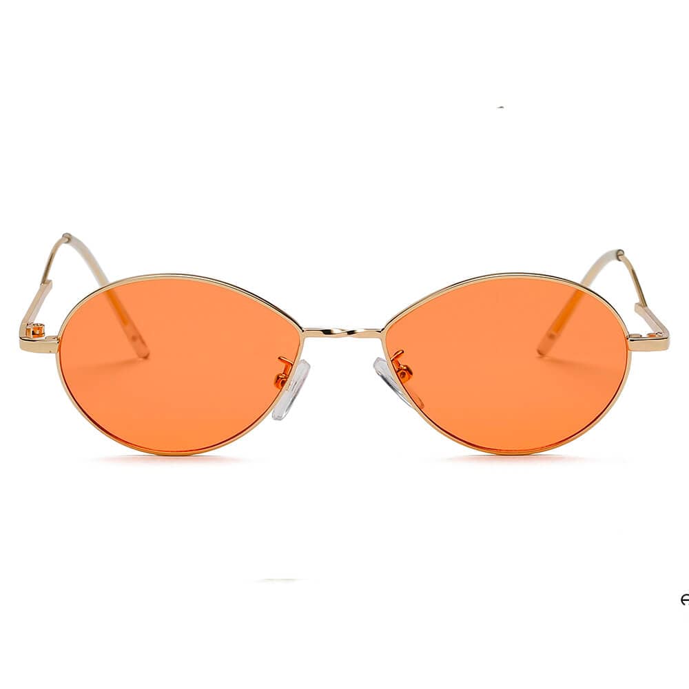 Cramilo Eyewear Sunglasses HICKORY | Small Retro Vintage Metal Round Sunglasses