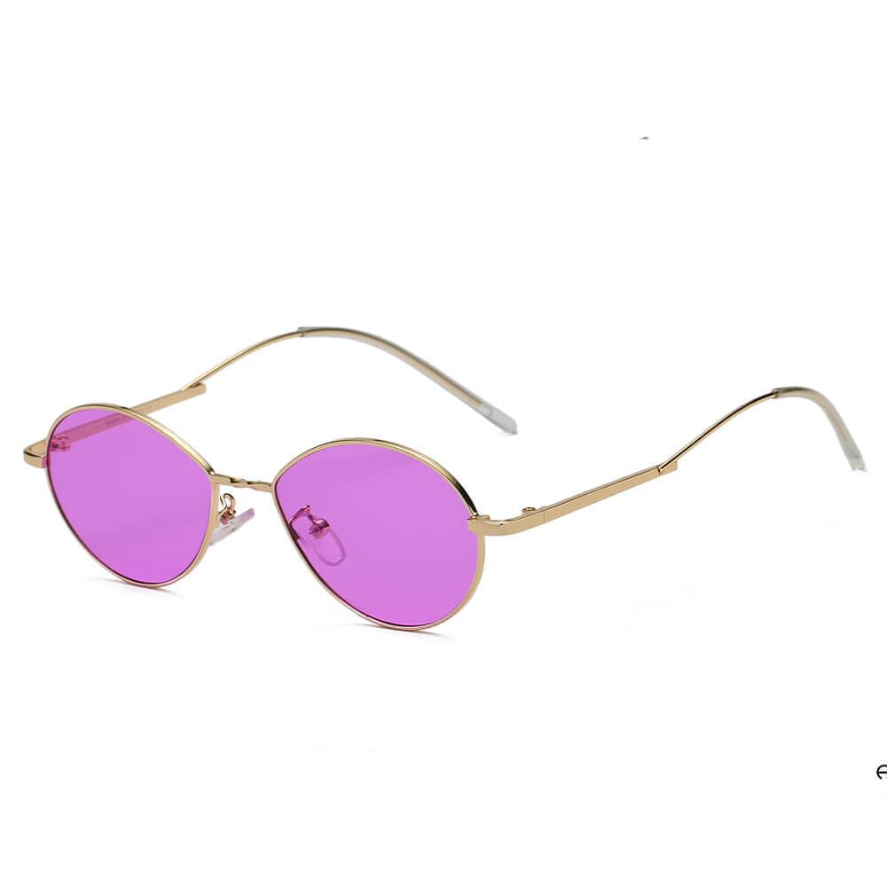 Cramilo Eyewear Sunglasses HICKORY | Small Retro Vintage Metal Round Sunglasses