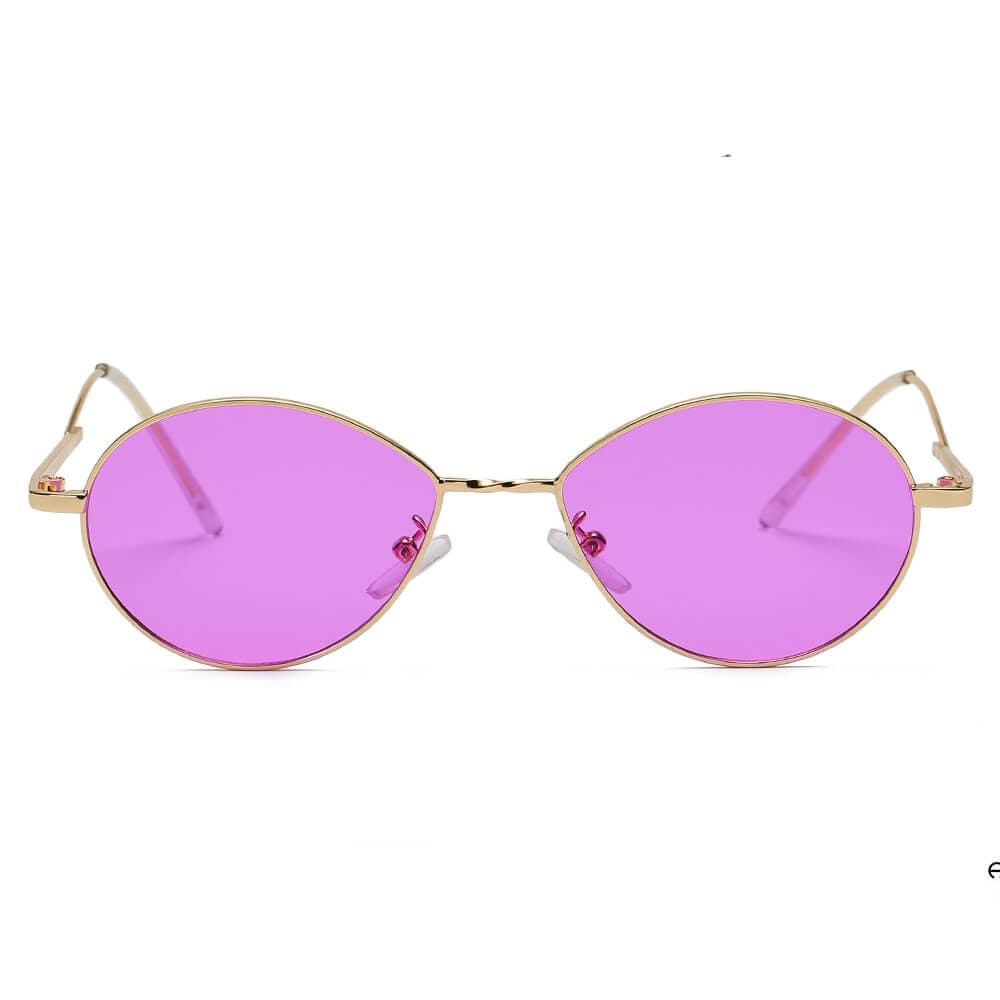 Cramilo Eyewear Sunglasses HICKORY | Small Retro Vintage Metal Round Sunglasses