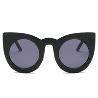 Cramilo Eyewear Sunglasses Hinton | Women Round Cat Eye Oversize Sunglasses