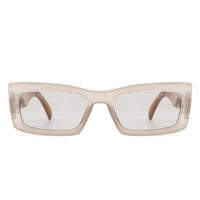 Cramilo Eyewear Sunglasses Illumyne - Retro Narrow Rectangle Flat Top Slim Fashion Sunglasses