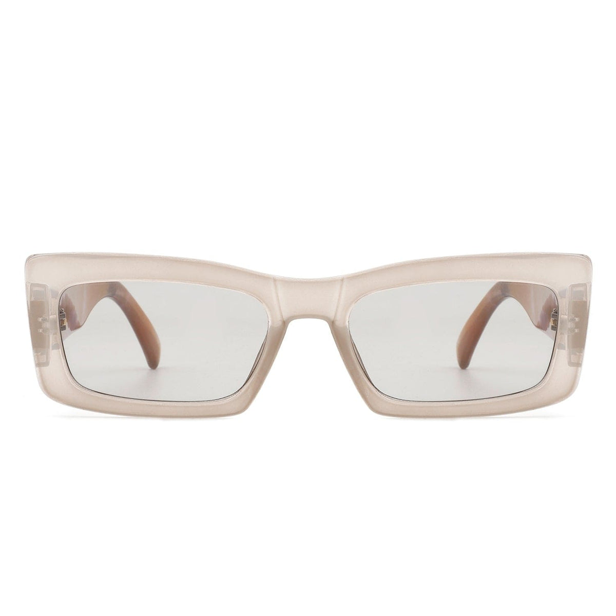 Cramilo Eyewear Sunglasses Illumyne - Retro Narrow Rectangle Flat Top Slim Fashion Sunglasses