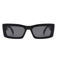 Cramilo Eyewear Sunglasses Illumyne - Retro Narrow Rectangle Flat Top Slim Fashion Sunglasses