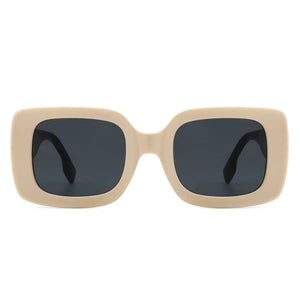 Cramilo Eyewear Sunglasses Jadestone - Square Retro Flat Top Fashion Sunglasses