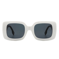 Cramilo Eyewear Sunglasses Jadestone - Square Retro Flat Top Fashion Sunglasses