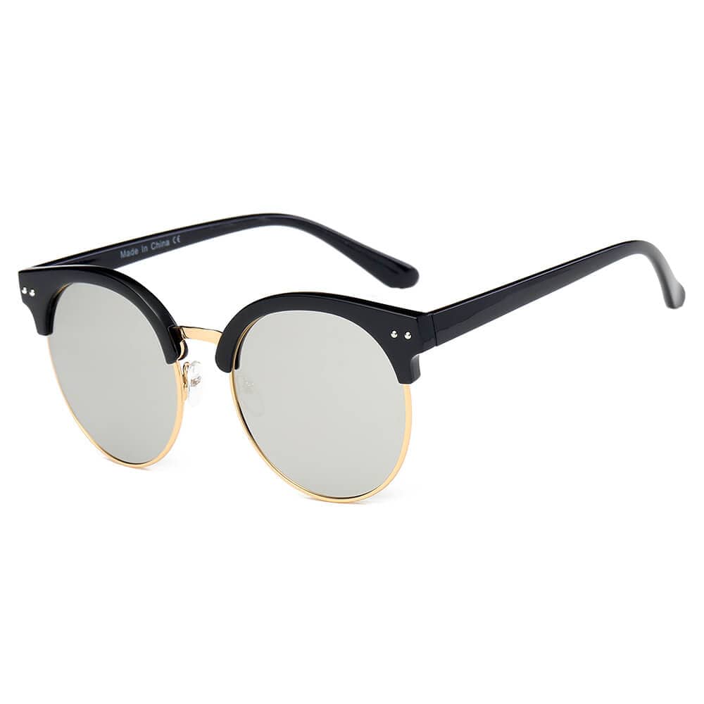 Cramilo Eyewear Sunglasses Jermyn - Retro Fashion Round Clubmaster Sunglasses