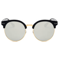 Cramilo Eyewear Sunglasses Jermyn - Retro Fashion Round Clubmaster Sunglasses