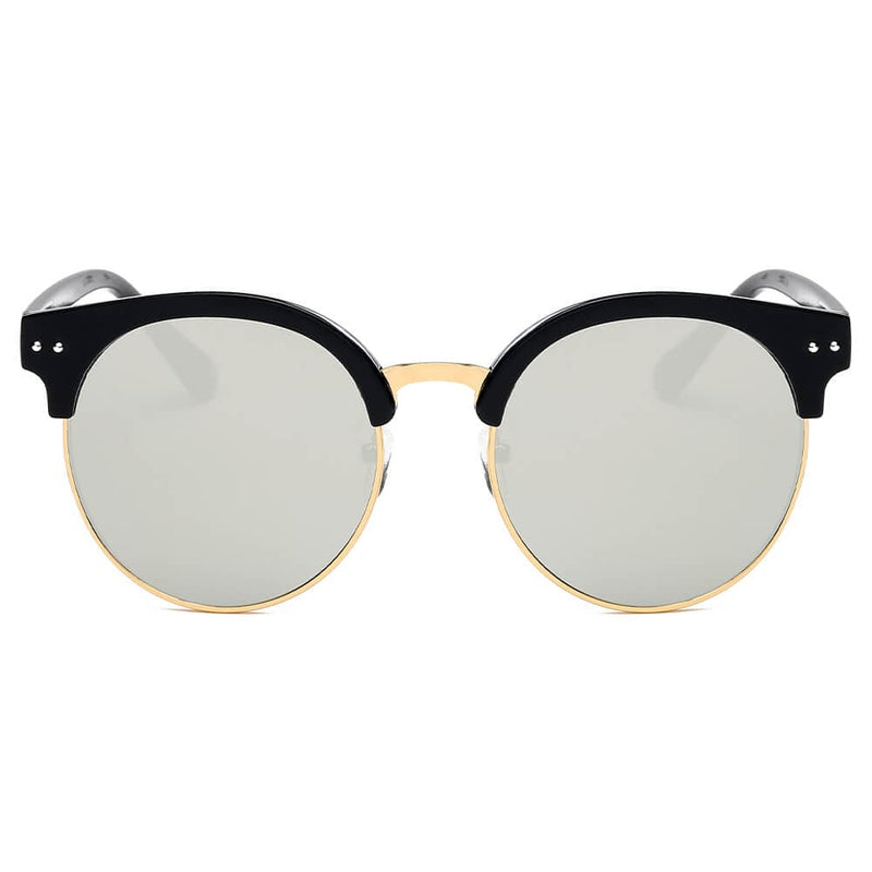 Cramilo Eyewear Sunglasses Jermyn - Retro Fashion Round Clubmaster Sunglasses