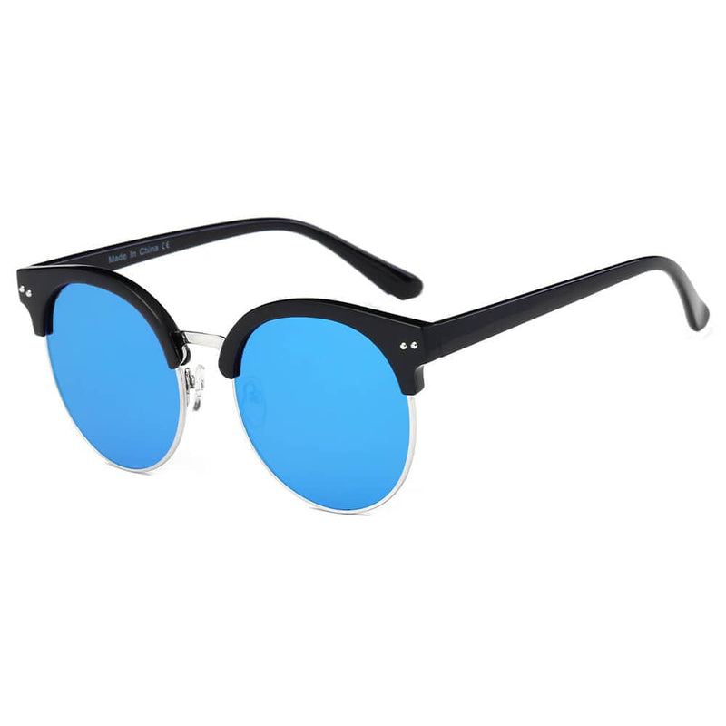 Cramilo Eyewear Sunglasses Jermyn - Retro Fashion Round Clubmaster Sunglasses