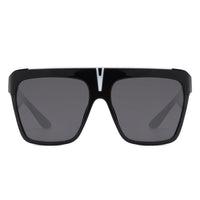 Cramilo Eyewear Sunglasses Kallias - Oversize Square Flat Top Large Fashion Women Sunglasses