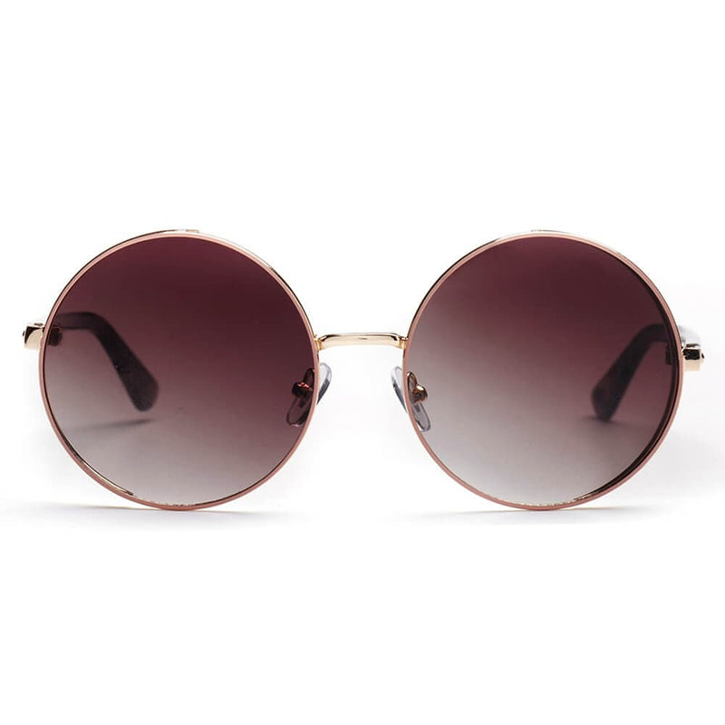 Cramilo Eyewear Sunglasses KARLSTAD | Women Classic Round Lennon Fashion Sunglasses