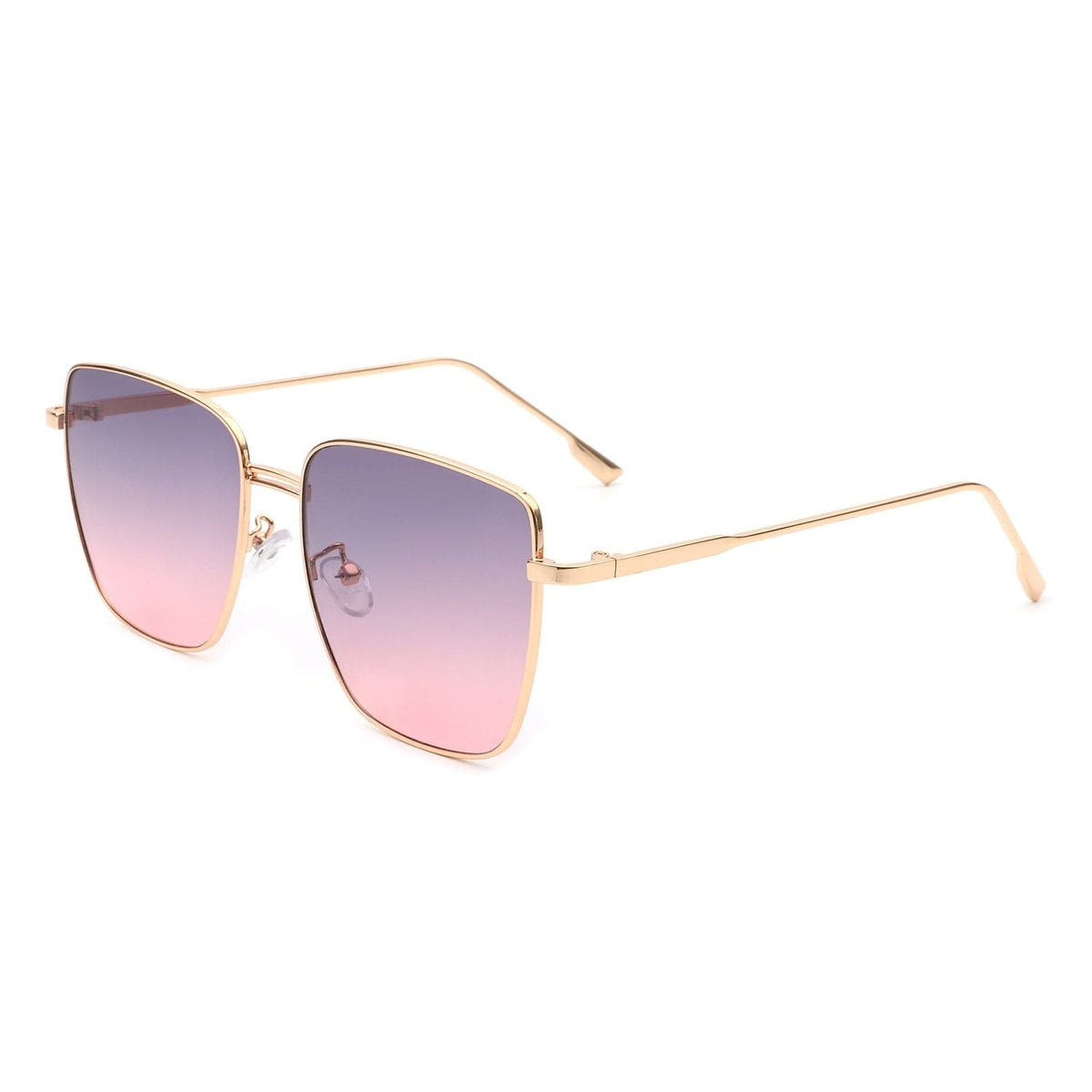 Cramilo Eyewear Sunglasses Lavender Eskuitan | Women Square Metal Oversize Fashion Sunglasses