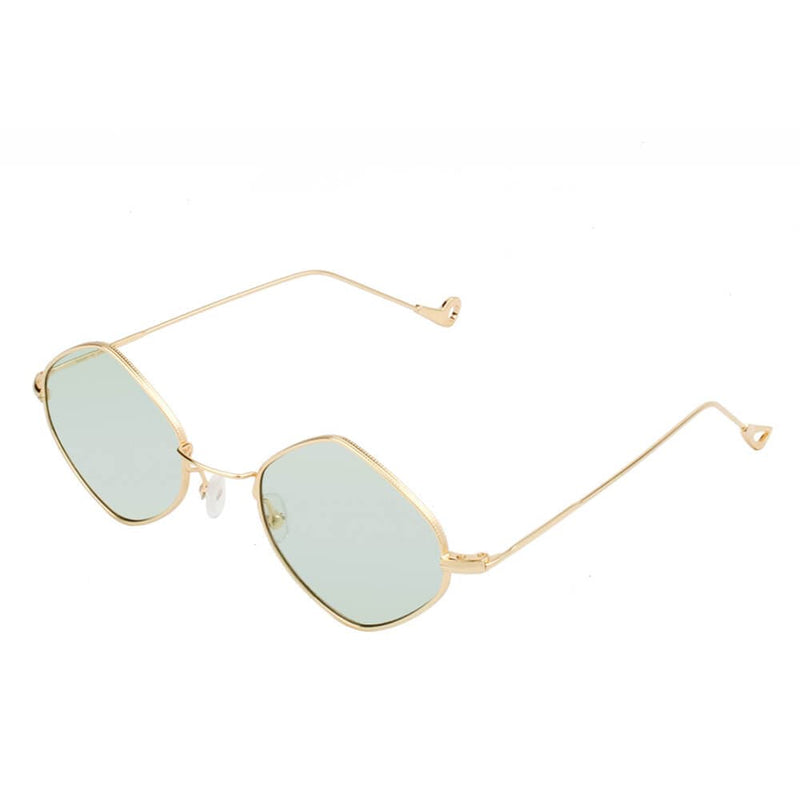 Cramilo Eyewear Sunglasses Light Green BARRINGTON | Slim Diamond Shape Fashion Sunglasses