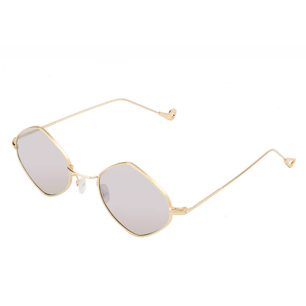 Cramilo Eyewear Sunglasses Light Grey BARRINGTON | Slim Diamond Shape Fashion Sunglasses