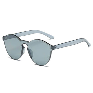 Cramilo Eyewear Sunglasses Light Grey FARGO | Hipster Translucent Unisex Monochromatic Candy Colorful Lenses Sunglasses
