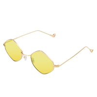 Cramilo Eyewear Sunglasses Light Yellow BARRINGTON | Slim Diamond Shape Fashion Sunglasses