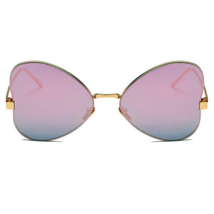 Cramilo Eyewear Sunglasses LINDSAY | Women Oversized Rounded Butterfly Fashion Sunglasses