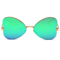 Cramilo Eyewear Sunglasses LINDSAY | Women Oversized Rounded Butterfly Fashion Sunglasses