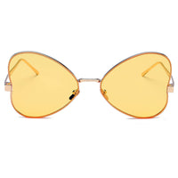 Cramilo Eyewear Sunglasses LINDSAY | Women Oversized Rounded Butterfly Fashion Sunglasses