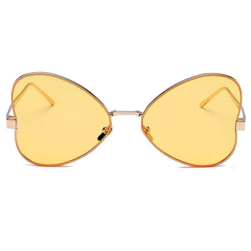 Cramilo Eyewear Sunglasses LINDSAY | Women Oversized Rounded Butterfly Fashion Sunglasses