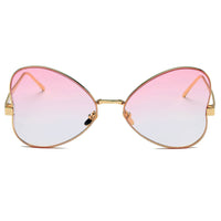 Cramilo Eyewear Sunglasses LINDSAY | Women Oversized Rounded Butterfly Fashion Sunglasses