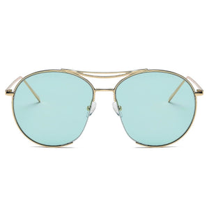 Cramilo Eyewear Sunglasses LOUDON | Oversize Tinted Lens Round Aviator Sunglasses