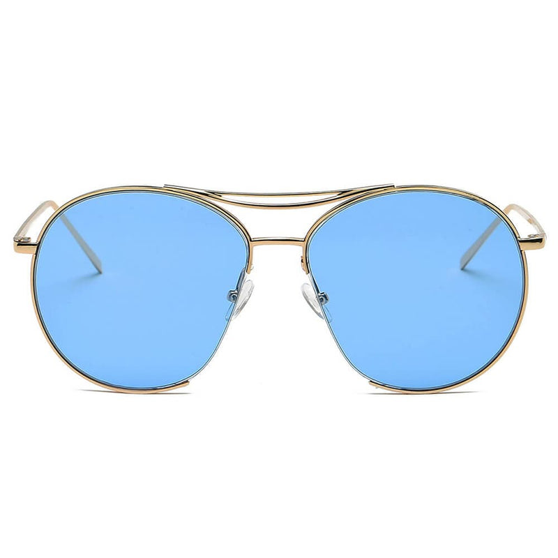 Cramilo Eyewear Sunglasses LOUDON | Oversize Tinted Lens Round Aviator Sunglasses