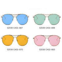 Cramilo Eyewear Sunglasses LOUDON | Oversize Tinted Lens Round Aviator Sunglasses