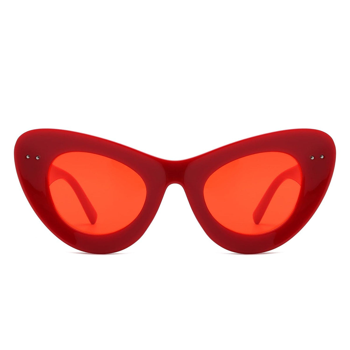 Cramilo Eyewear Sunglasses Luminara - Women Fashion Retro Round Cat Eye Sunglasses