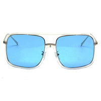 Cramilo Eyewear Sunglasses MAGNA | Oversized Pillowed Square Fashion Rim Aviator Design Sunglasses