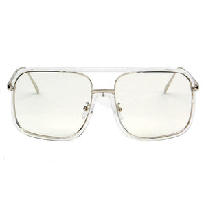 Cramilo Eyewear Sunglasses MAGNA | Oversized Pillowed Square Fashion Rim Aviator Design Sunglasses