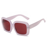 Cramilo Eyewear Sunglasses Maroon CLEMSON | Women Retro Trendy Vintage Bold Square Oversize Sunglasses