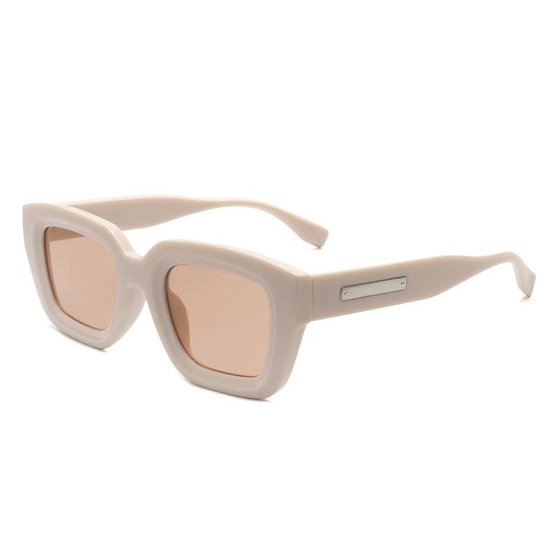 Cramilo Eyewear Sunglasses Nude Moonluxe - Classic Square Retro Tinted Fashion Sunglasses