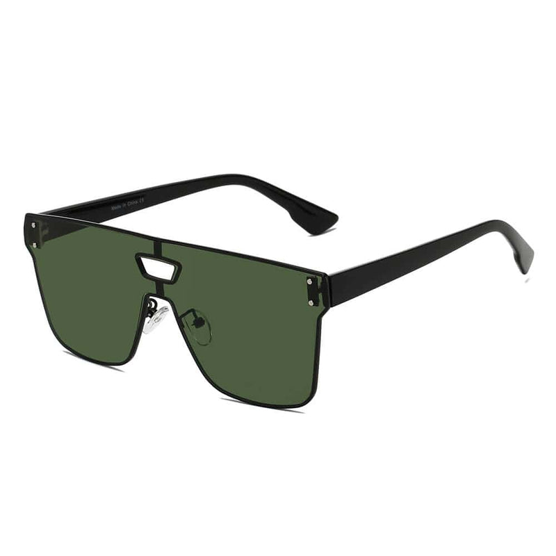 Cramilo Eyewear Sunglasses Olive BEATRICE | Unisex Retro Vintage Square Sunglasses