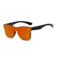 Cramilo Eyewear Sunglasses Orange ALTO | Modern Colored Rim Men's Horn Rimmed Sunglasses
